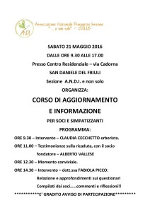 CORSO DI AGGIORNAMENTO 2016